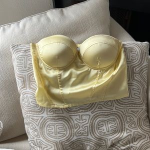 Princess Polly Yellow Tube top, Size US 4